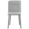 Cadeiras de jantar 6 pcs veludo cinzento-claro 4