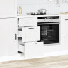 Mueble bajo de cocina Porto madera contrachapada blanca 3