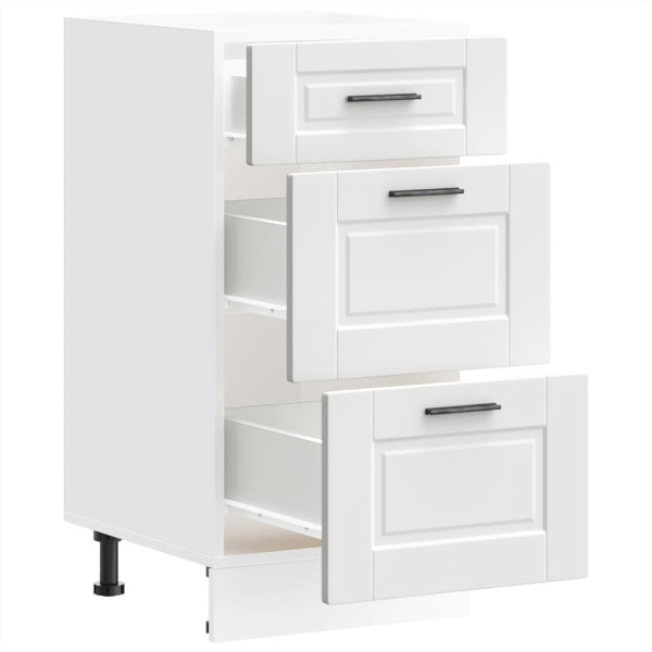 Mueble bajo de cocina Porto madera contrachapada blanca M 5