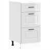 Mueble bajo de cocina Porto alto brillo blanco 2