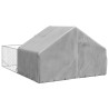 Caseta perros exterior con corral 4x3x1.9 m acero galvanizado 5