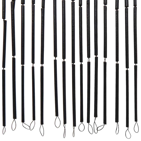 Cortina para puerta insectos gris claro 120x220cm bambú M 5