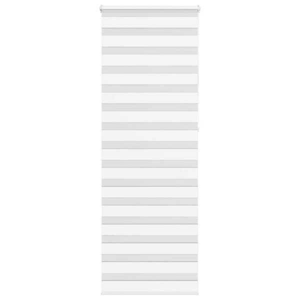 Estor cebra blanco 85x230 cm tejido ancho 80.9 cm poliéster D