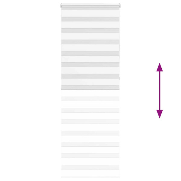 Estor cebra blanco 85x230 cm tejido ancho 80.9 cm poliéster M 5