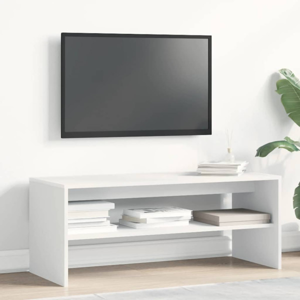 Mueble para TV madera contrachapada blanco 100x40x40 cm M 3