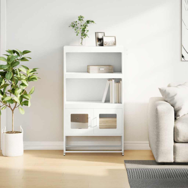 Aparador de acero blanco 68x39x123 cm M 3