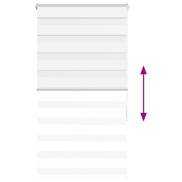 Estor cebra blanco 75x150 cm tejido ancho 70.9 cm poliéster M 5