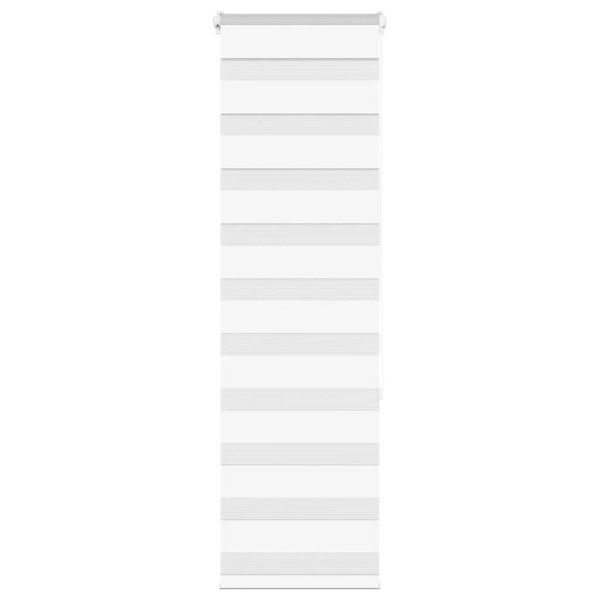 Estor cebra blanco 45x150 cm tejido ancho 40.9 cm poliéster D