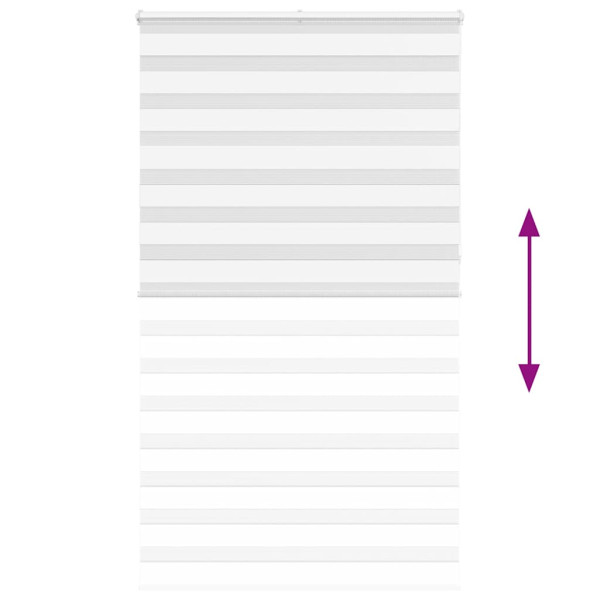 Estor cebra blanco 135x230 cm tejido ancho 130.9 cm poliéster M 5