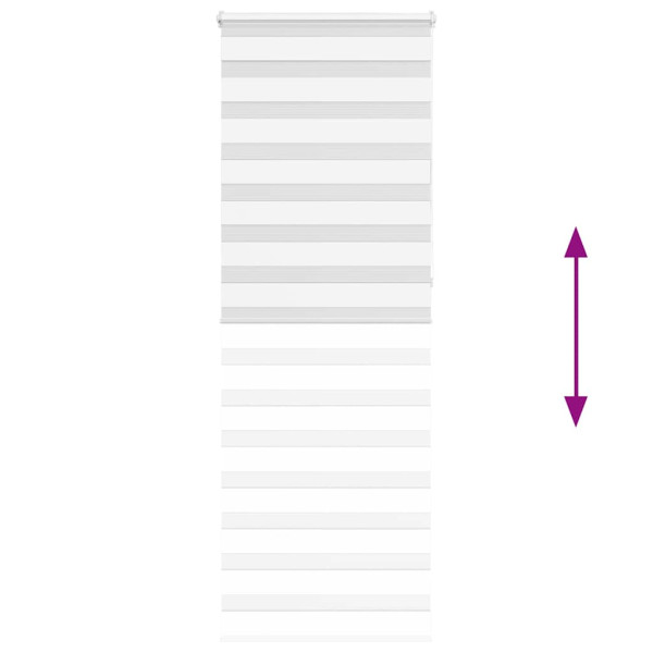 Estor cebra blanco 75x230 cm tejido ancho 70.9 cm poliéster M 5