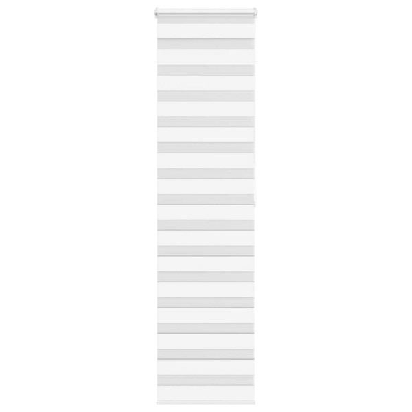 Estor cebra blanco 60x200 cm tejido ancho 55.9 cm poliéster D