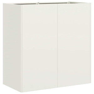 Vaso floreira 80x40x80 cm aço laminado a frio branco H