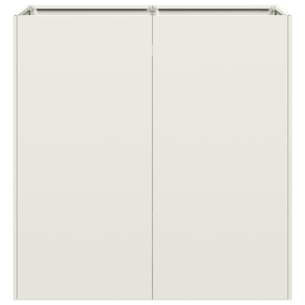 Vaso floreira 80x40x80 cm aço laminado a frio branco M 4