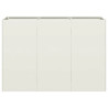 Jardinera de acero laminado en frío blanco 120x40x80 cm 4