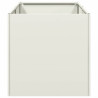 Jardinera de acero laminado en frío blanco 40x80x40 cm 4