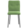 Cadeiras de jantar 4 pcs veludo verde-claro 4