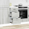 Mueble bajo de cocina porto gris sonoma madera reconstituida 3