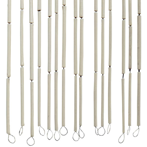 Cortina para puerta insectos estampado de bambú 90x220cm bambú M 5