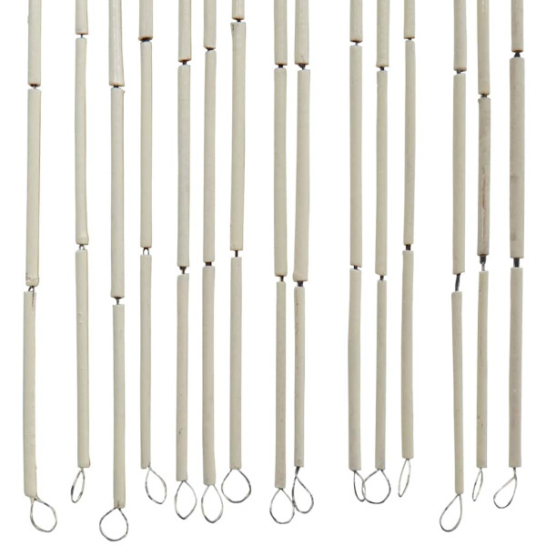 Cortina para puerta insectos estampado de bambú 100x220cm bambú M 5