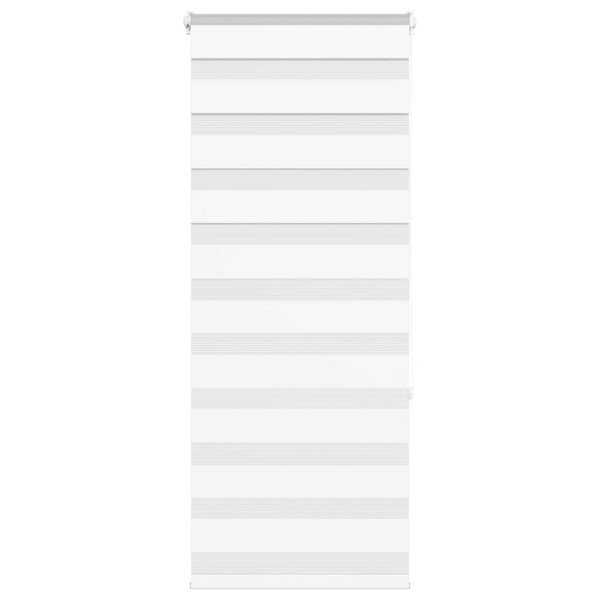 Estor cebra blanco 55x150 cm tejido ancho 50.9 cm poliéster D
