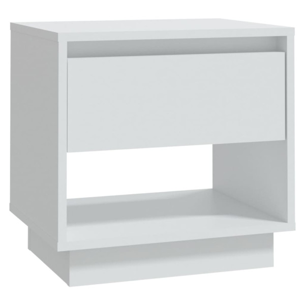 Mesa de cabeceira 45x34x44 cm contraplacado branco M 2