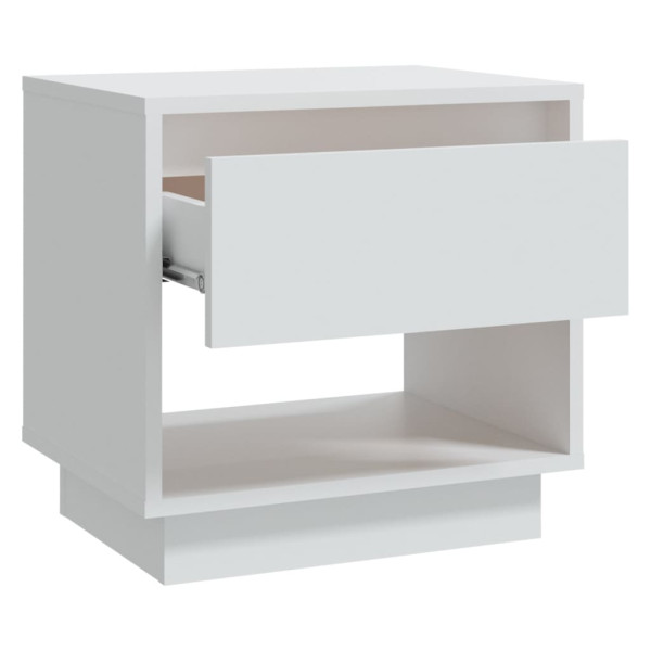 Mesa de cabeceira 45x34x44 cm contraplacado branco M 4