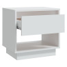 Mesa de cabeceira 45x34x44 cm contraplacado branco 4