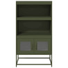 Aparador alto 68x39x123 cm aço verde azeitona 5