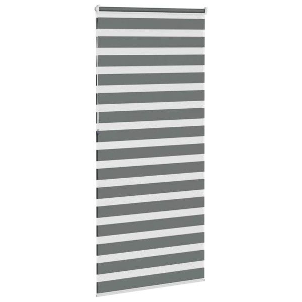 Estor cebra gris oscuro tejido ancho 100.9 cm poliéster M 4