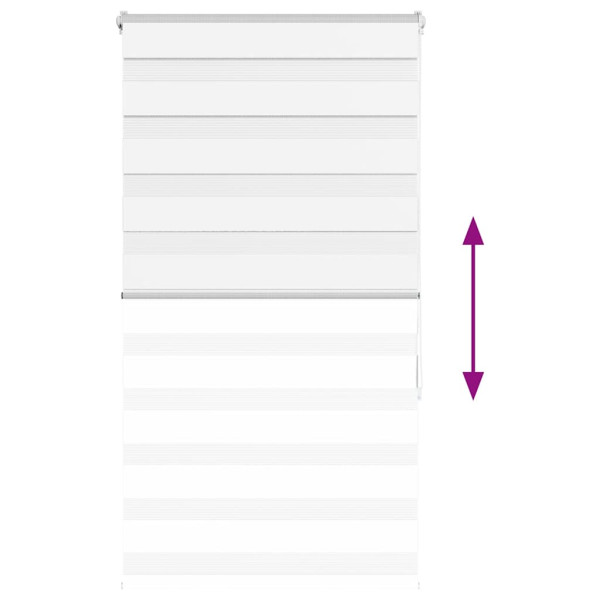 Estor cebra blanco 90x150 cm tejido ancho 85.9 cm poliéster M 5