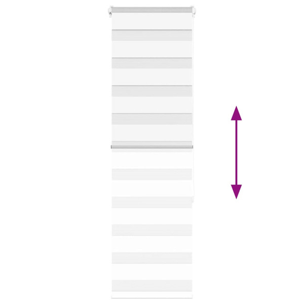 Estor cebra blanco 50x150 cm tejido ancho 45.9 cm poliéster M 5