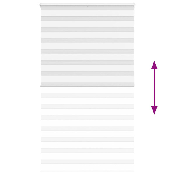 Estor cebra blanco 130x200 cm tejido ancho 125.9 cm poliéster M 5