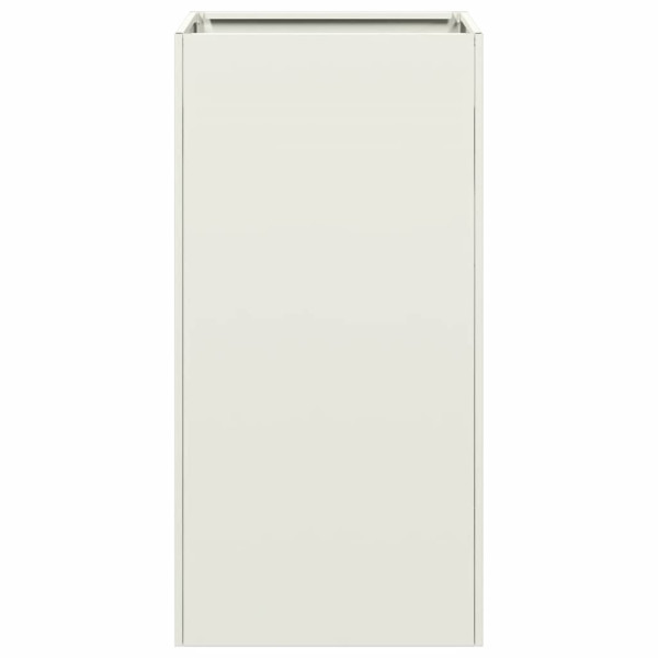 Jardinera de acero laminado en frío blanco 40x40x80 cm M 4