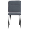 Cadeiras de jantar 6 pcs veludo cinzento-escuro 4