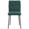 Cadeiras de jantar 4 pcs veludo verde-escuro 4