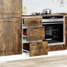 Mueble bajo de cocina porto roble ahumado madera reconstituida 3