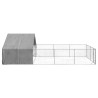 Canil exterior para cães com corredor 7x3x1.9 m aço galvanizado 4