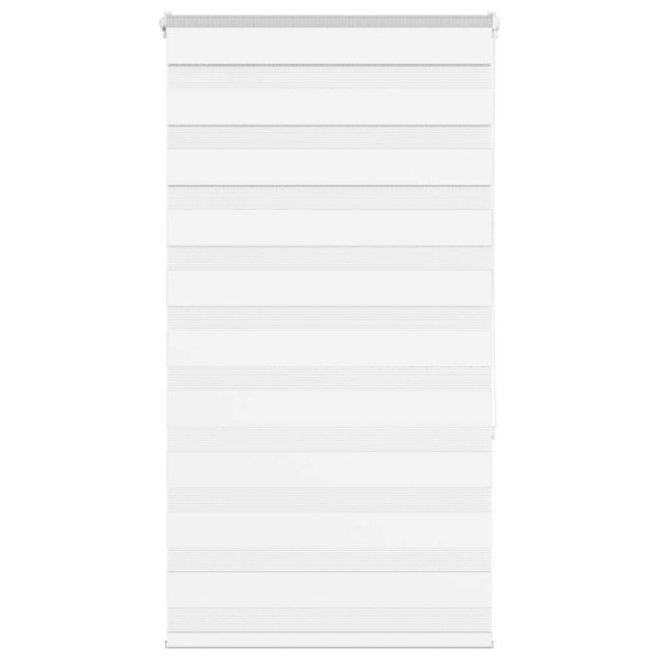 Estor cebra blanco 80x150 cm tejido ancho 75.9 cm poliéster D