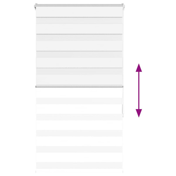 Estor cebra blanco 80x150 cm tejido ancho 75.9 cm poliéster M 5