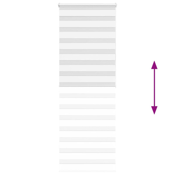 Estor cebra blanco 90x200 cm tejido ancho 85.9 cm poliéster M 5