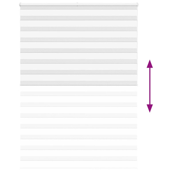 Estor cebra blanco 160x200 cm tejido ancho 155.9 cm poliéster M 5