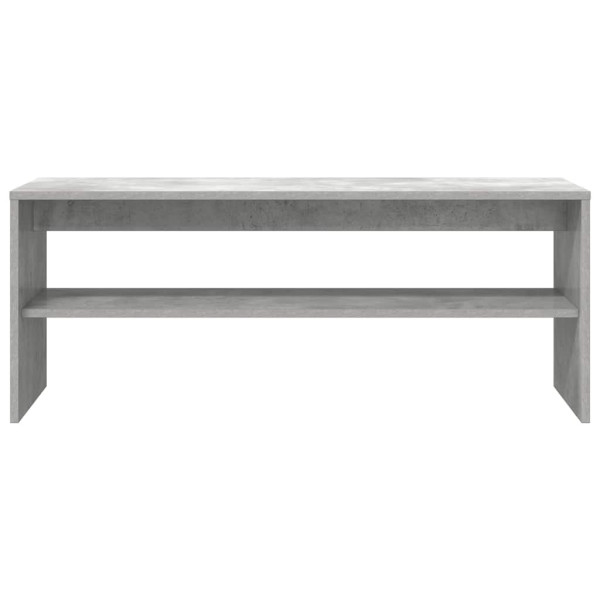 Mueble de TV madera contrachapada gris hormigón 100x40x40 cm M 5