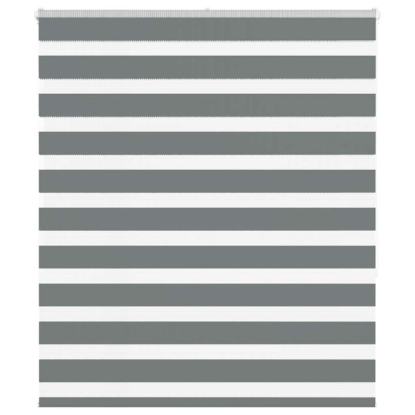 Estor cebra gris oscuro tejido ancho 125.9 cm poliéster D