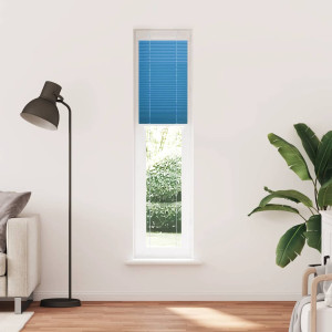 Estor Plisado azul 40x200 cm Tela Ancho 39.4 cm Poliéster H