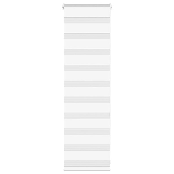 Estor cebra blanco 40x100 cm tejido ancho 35.9 cm poliéster D