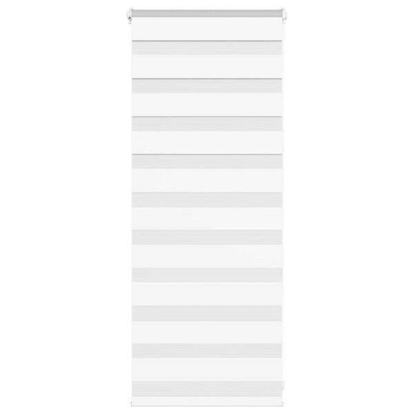 Estor cebra blanco 55x100 cm tejido ancho 50.9 cm poliéster D