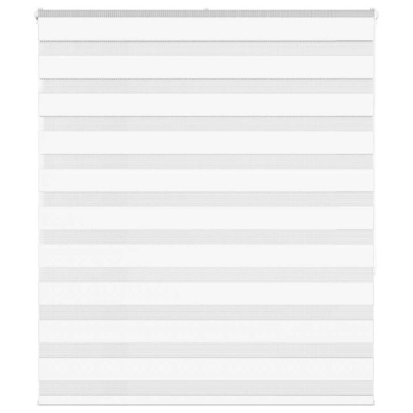 Estor cebra blanco 125x150 cm tejido ancho 120.9 cm poliéster D