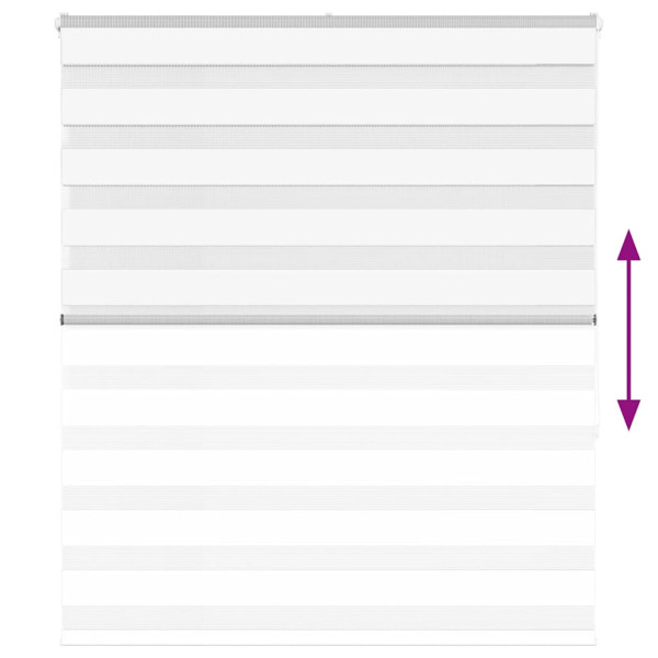 Estor cebra blanco 135x150 cm tejido ancho 130.9 cm poliéster M 5