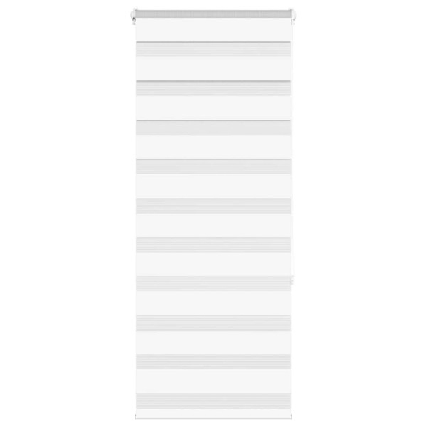 Estor cebra blanco 65x150 cm tejido ancho 60.9 cm poliéster D