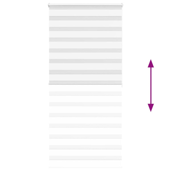 Estor cebra blanco 100x200 cm tejido ancho 95.9 cm poliéster M 5